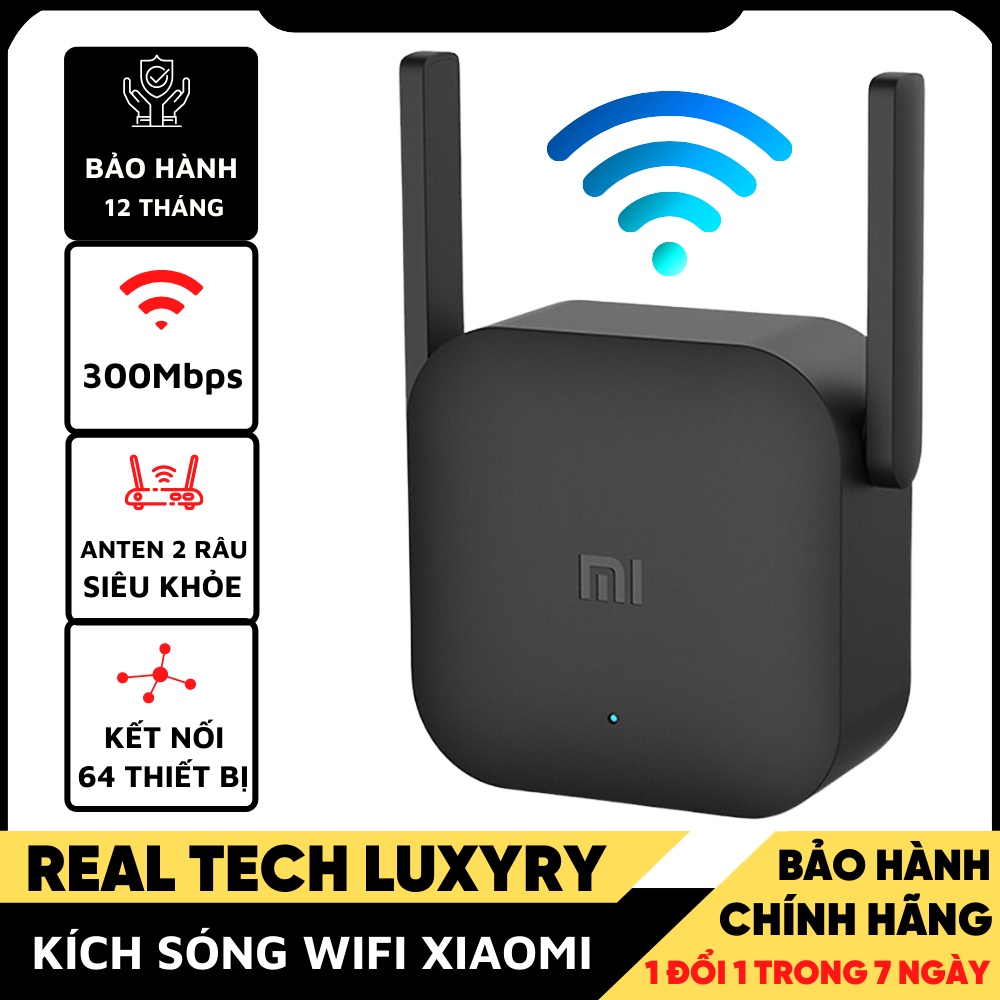 Kích Sóng Wifi Xiaomi Repeater Pro 2 râu ăng ten,phát xuyên tường,thu phát mở rộng,khuếch đại,băng tần rộng