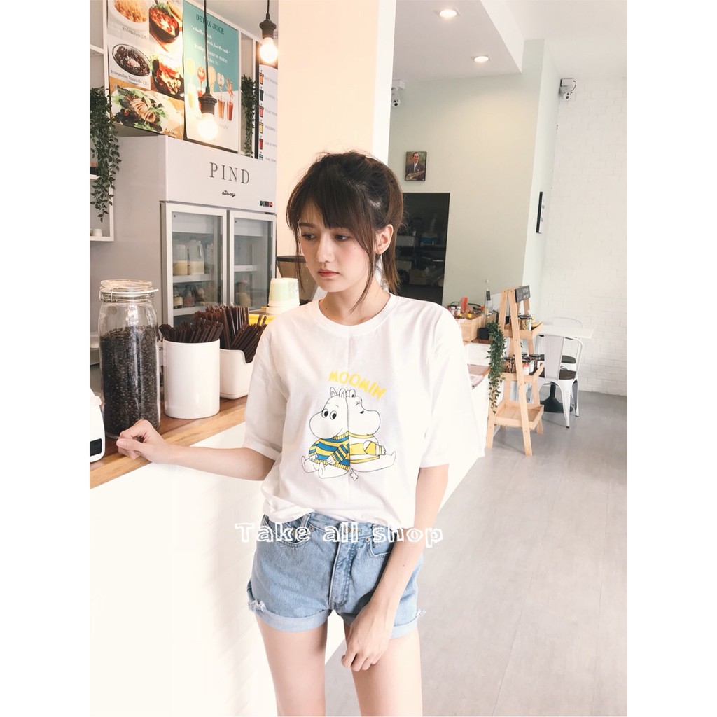 Áo thun hình oversize, phom lửng Thái Lan, Freesize | Shopee Việt Nam. Mẫu mới 2019. Còn hàng