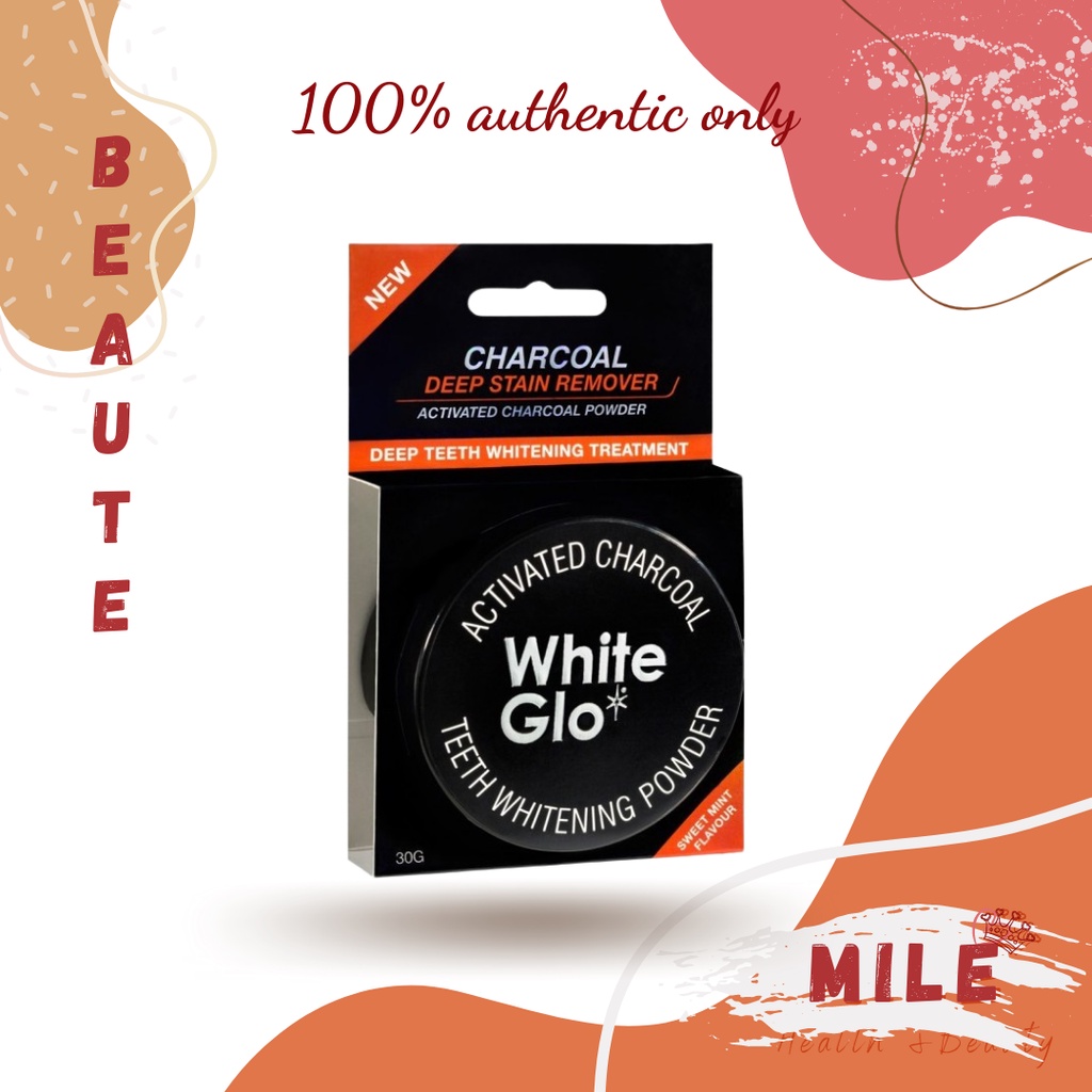 Bột than hoạt tính tẩy trắng răng White Glo 30g