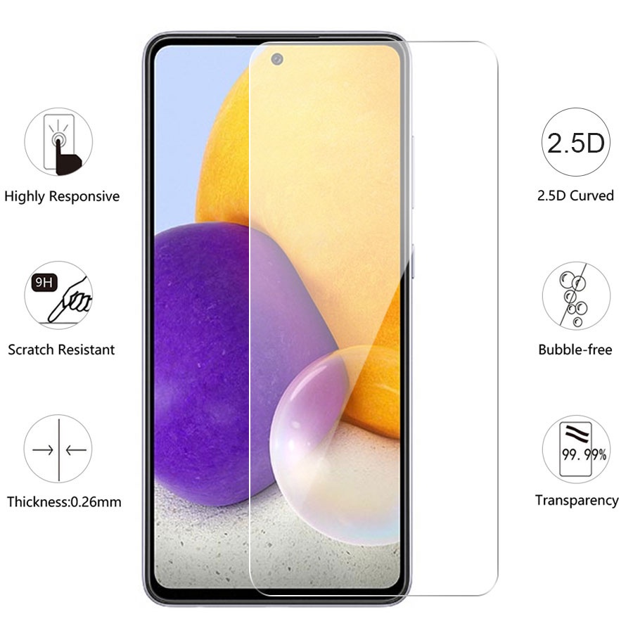 Kính cường lực 3 trong 1 bảo vệ camera màn hình cho Samsung Note10 S20 S10Lite A72 A52 A32 4G 5G A02S A12 A42 A10S A20S