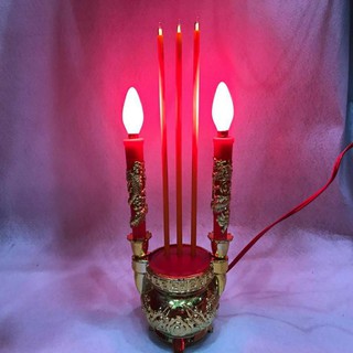 Lư hương nhang điện kèm đèn
