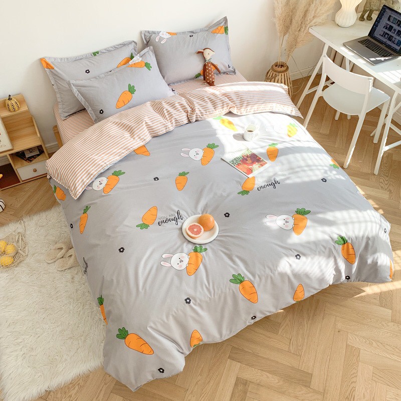 Bộ ga gối 💖1m8x2m💖 drap giường poly,mẫu cute
