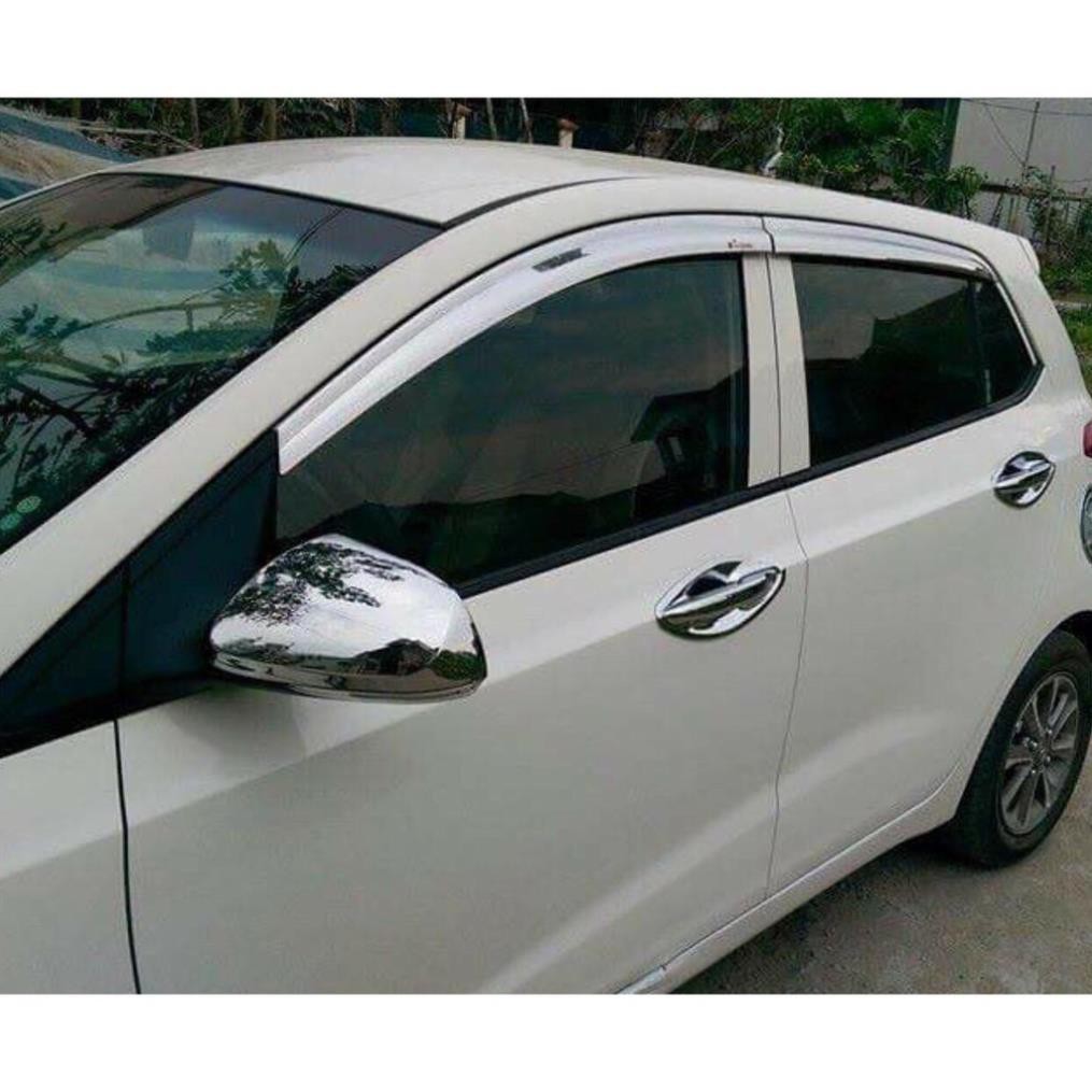 [ Ốp Gáo Gương Xe Grand i10 2015-2019 Mạ Crom dùng cả cho 2 bản sedan và hatchback  D-Shop]