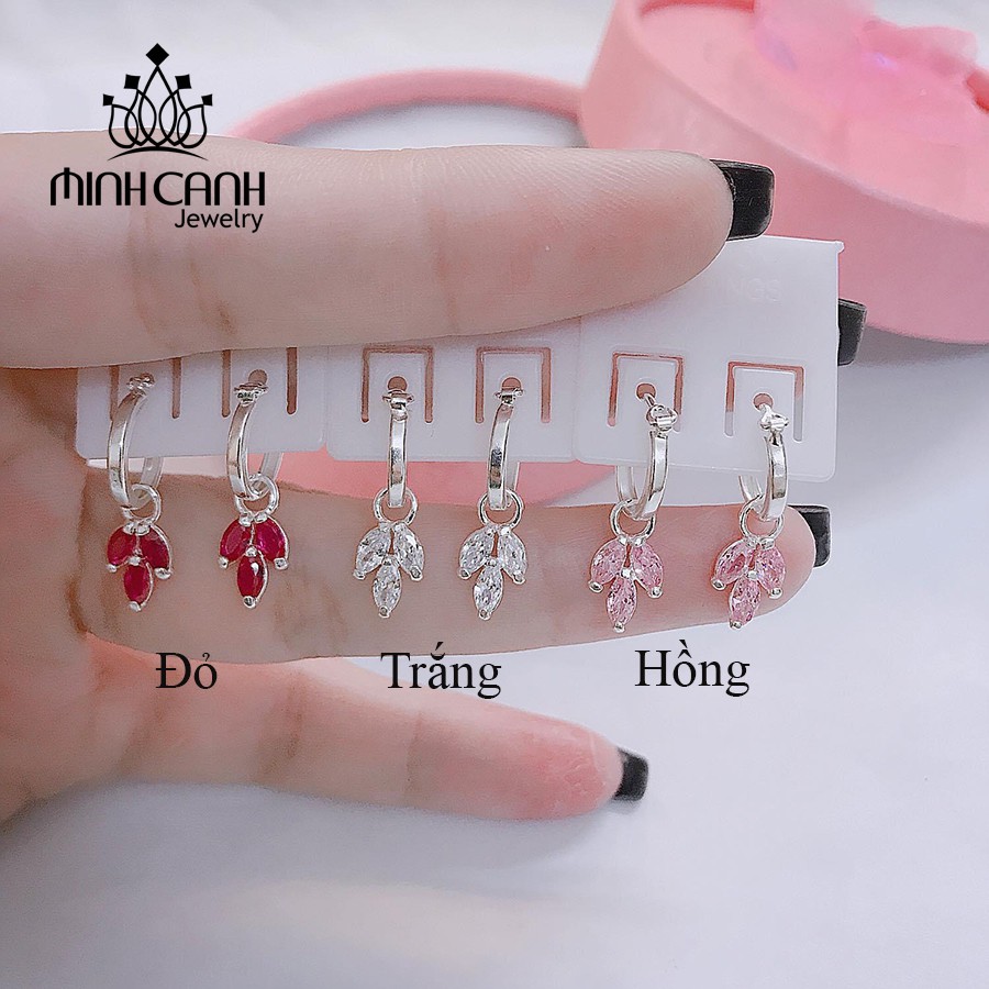 Bông Tai Bạc Trẻ Em Đính Đá MCJ10081004 - Minh Canh Jewelry