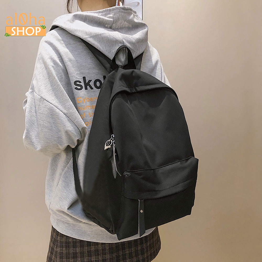Balo - cặp sách Ulzzang Basic đi học, đi làm, du lịch, đựng laptop B088 Unisex nam nữ - al0ha Shop