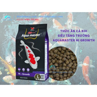 Aquamaster Hi-Growth Siêu Tăng Trưởng Bao 5kg Size S L Thức Ăn Chuyên Dùng Cho Cá Koi