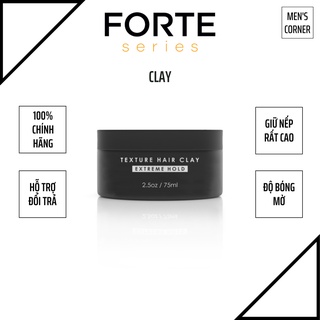 Sáp vuốt tóc tạo kiểu tóc nam forte texture clay độ giữ nếp rất cao bóng mờ