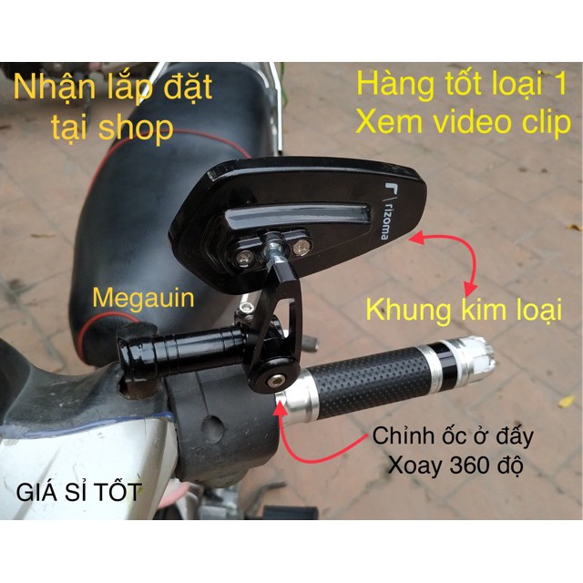 Kính gù CRG lắp chân kính xe máy (giá 1 cái )