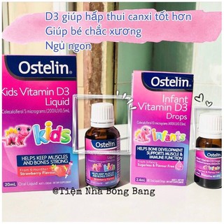 Vitamin D3 Ostelin Cho Trẻ Sơ Sinh đến 12 Tuổi