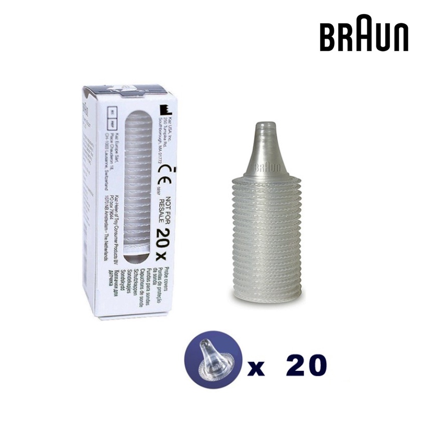 (Chính hãng Braun) Nắp đậy đầu dò Thermoscan thay thế cho nhiệt Kế đo tai Braun IRT6520 / 6500 / 6300