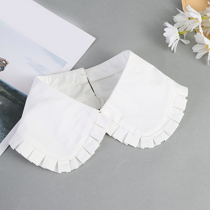 Cổ Áo Giả Nhún Bèo Trang Trí Cho Đầm Len