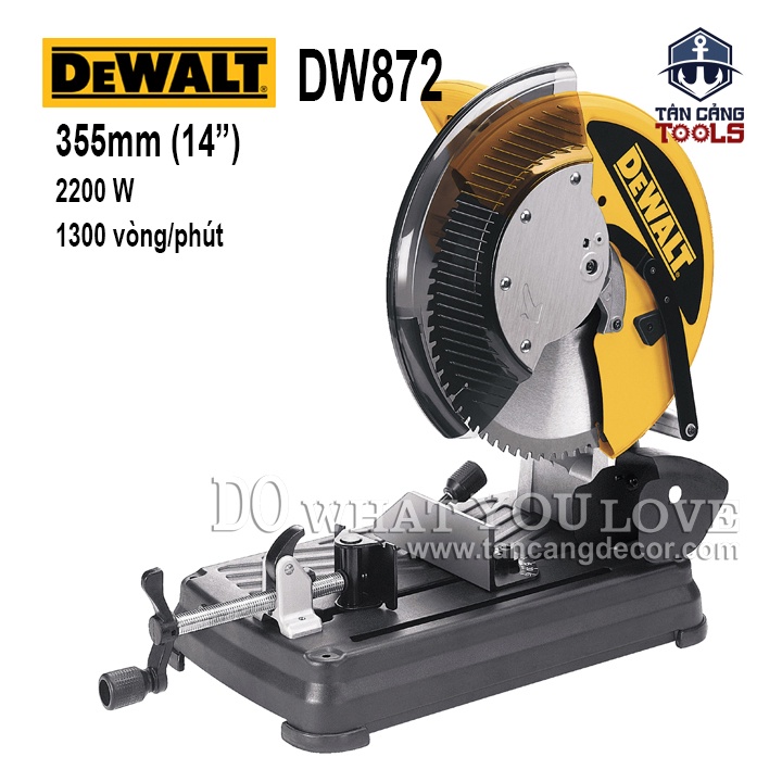 Máy Cắt Kim Loại Hợp Kim Tua Chậm Dewalt DW872 (355 mm)