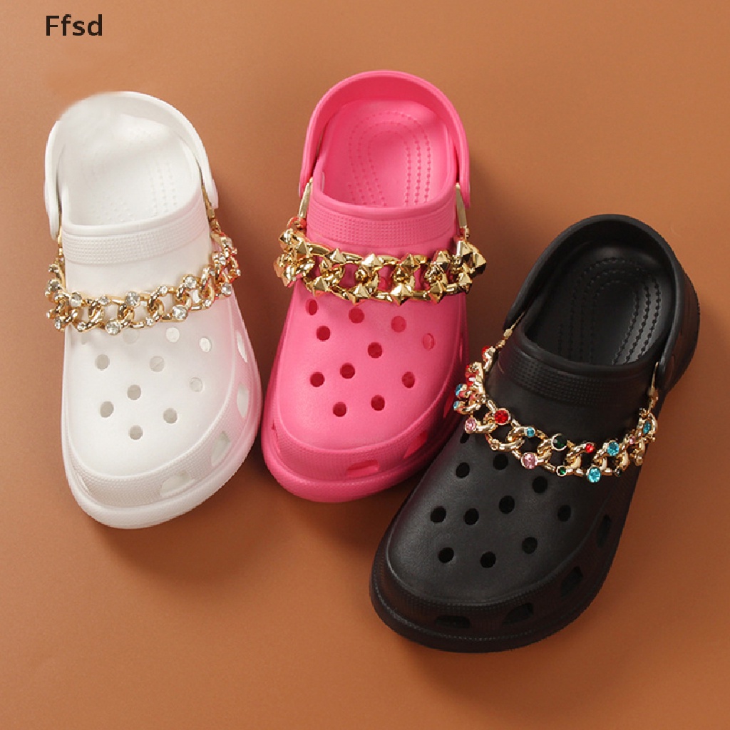 {Ffsd} Giày Dây Xích Đính Đá Tự Thiết Kế Sang Trọng Chất Lượng Cao * Hot