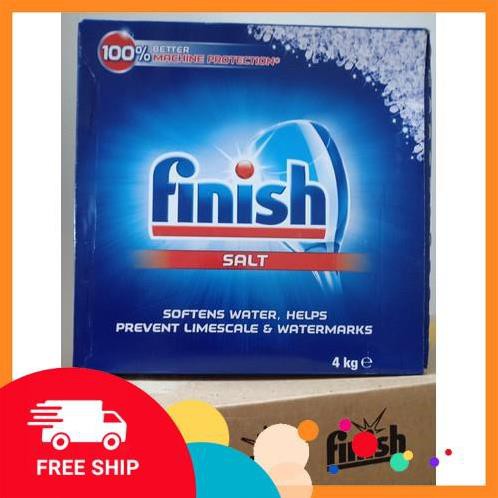 (FreeShip) Muối làm mềm nước cho máy rửa bát Finish 4kg