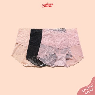 Quần lót nữ ren cạp cao ôm bụng Venus Charm 8809 ôm trọn vòng 3