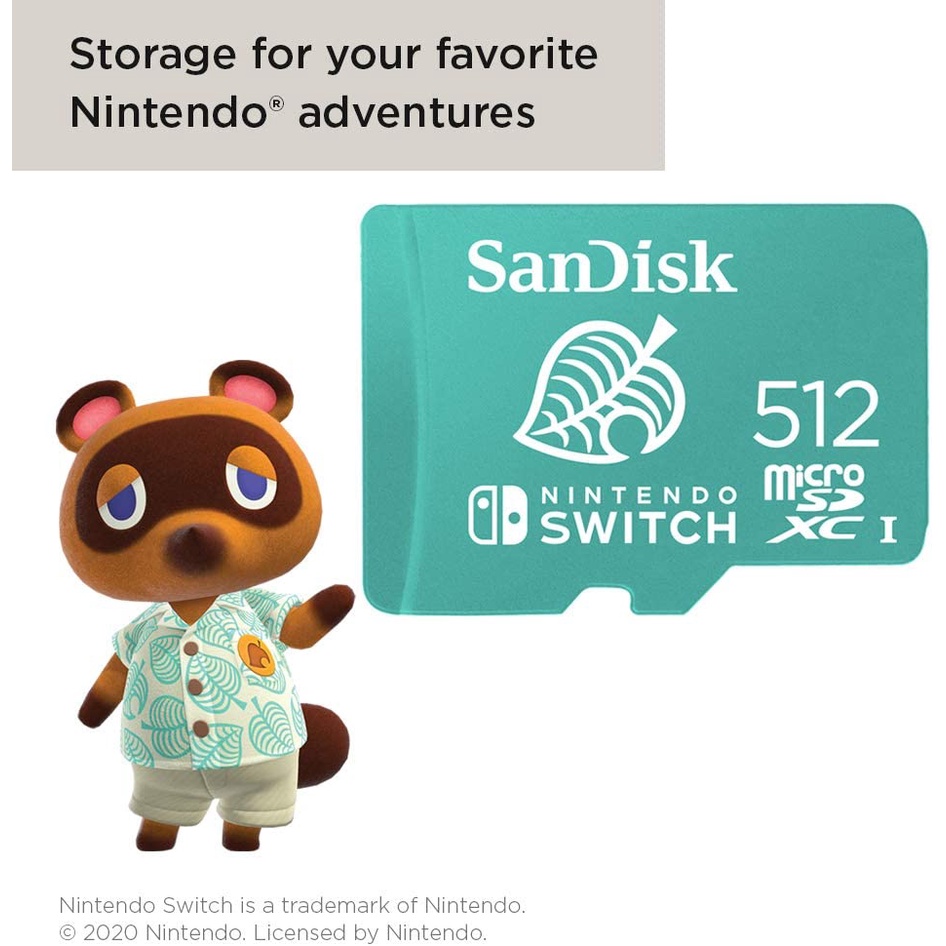 Thẻ Nhớ Sandisk Micro SD 128GB 64GB 256GB 512GB SD Cho Máy Chơi Game Nintendo Switch