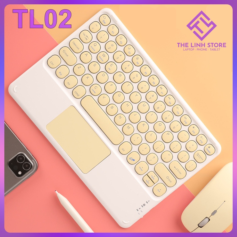 Bàn phím Bluetooth TL02 có bàn di chuột TouchPad - dùng cho Android Window iOs