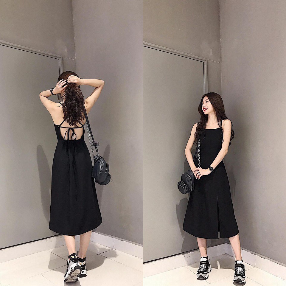 Đầm/Váy JUNS DRESS (ĐEN) Mẫu mới 2020 | BigBuy360 - bigbuy360.vn