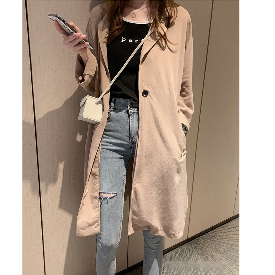 Áo Khoác Tay Dài Dáng Rộng Cổ Bẻ Thời Trang Thanh Lịch Cho Nữ M ~ 4xl | BigBuy360 - bigbuy360.vn