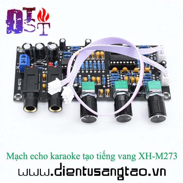 ✅ Mạch echo karaoke tạo tiếng vang XH-M273 -Bản sử dụng linh kiện chất lượng