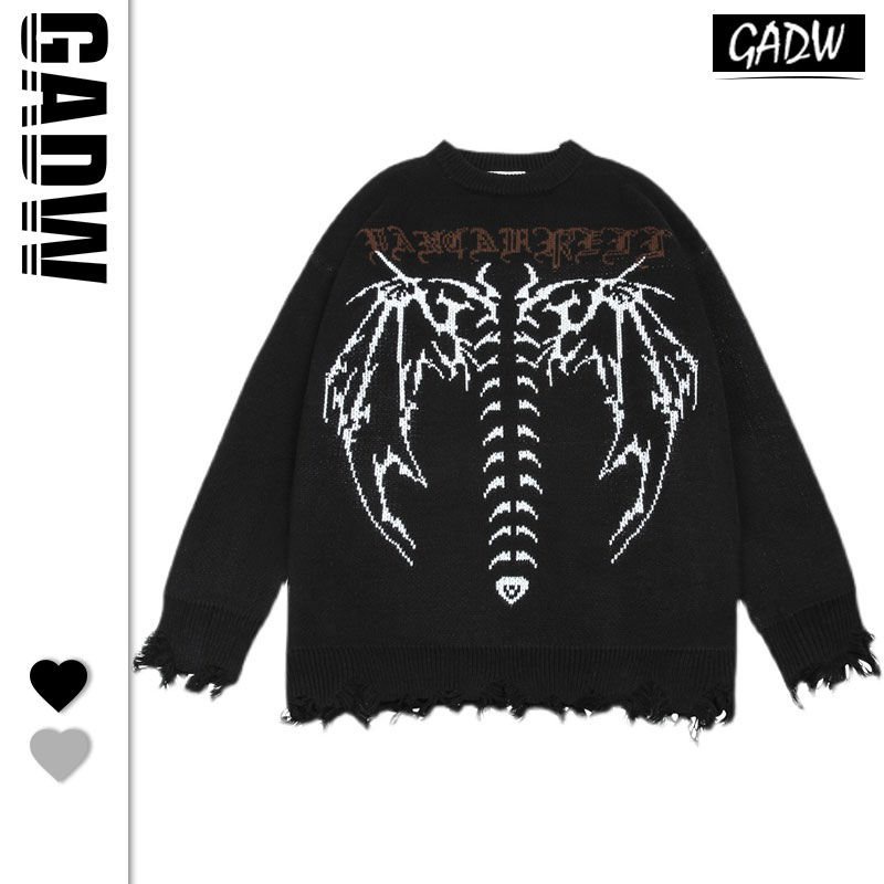 Áo sweater dáng rộng in chữ phong cách hiphop đường phố Mỹ phóng khoáng thời trang mùa đông cho nam nữ