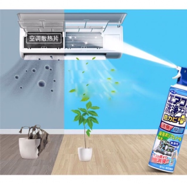 Chai xịt vệ sinh điều hoà Nhật 420ml / Vệ sinh máy lạnh