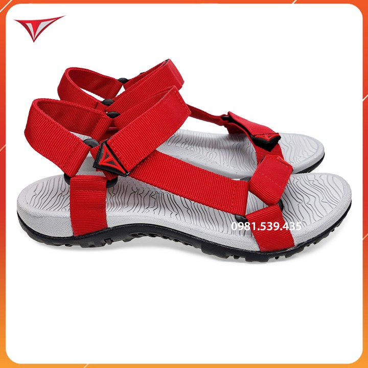 Dép Sandal Việt Thủy Quai Chéo Nam Nữ Đỏ - VT8