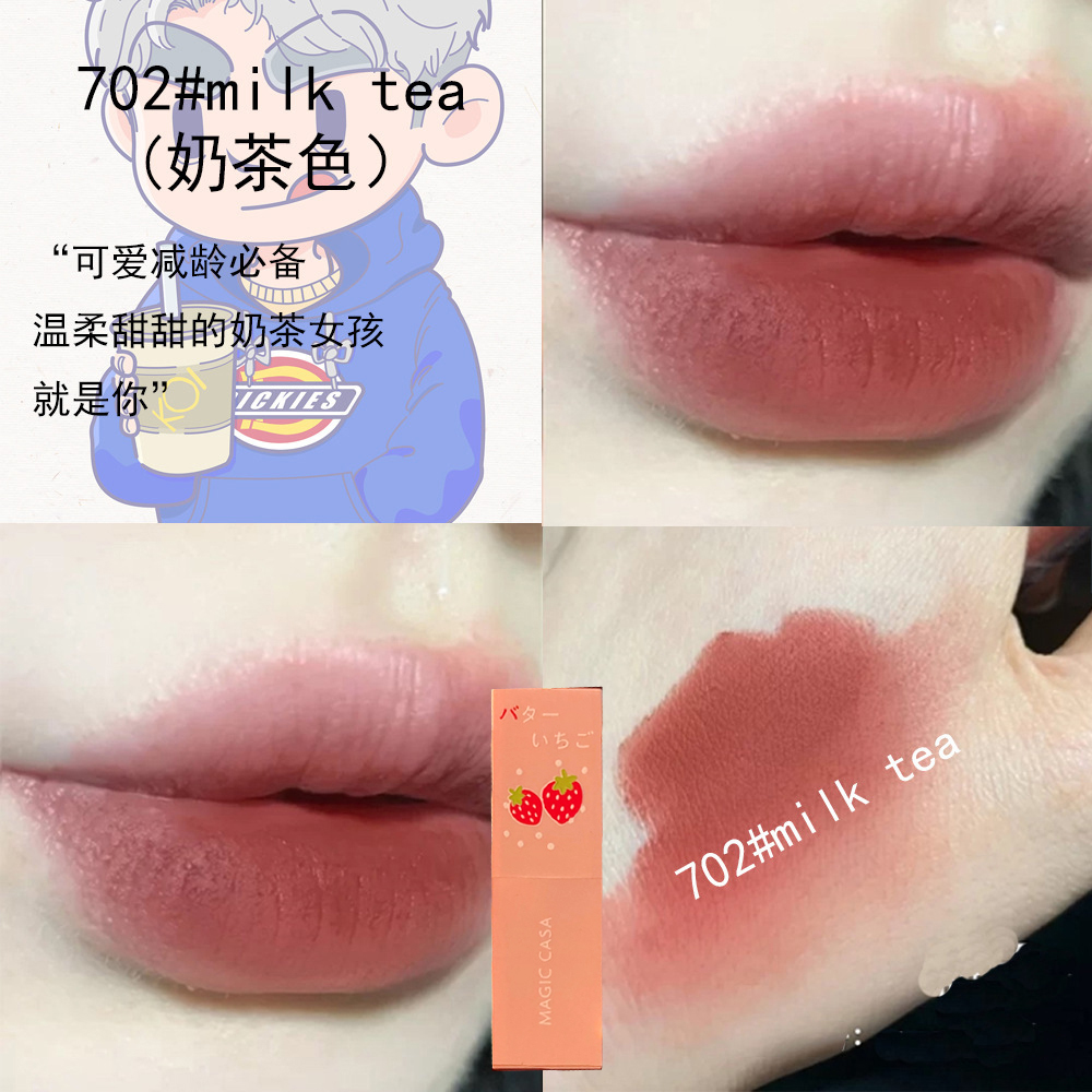 Students Matte Red Lipstick Moist Mist Face Color Lip Gloss Cosmetics | BigBuy360 - bigbuy360.vn