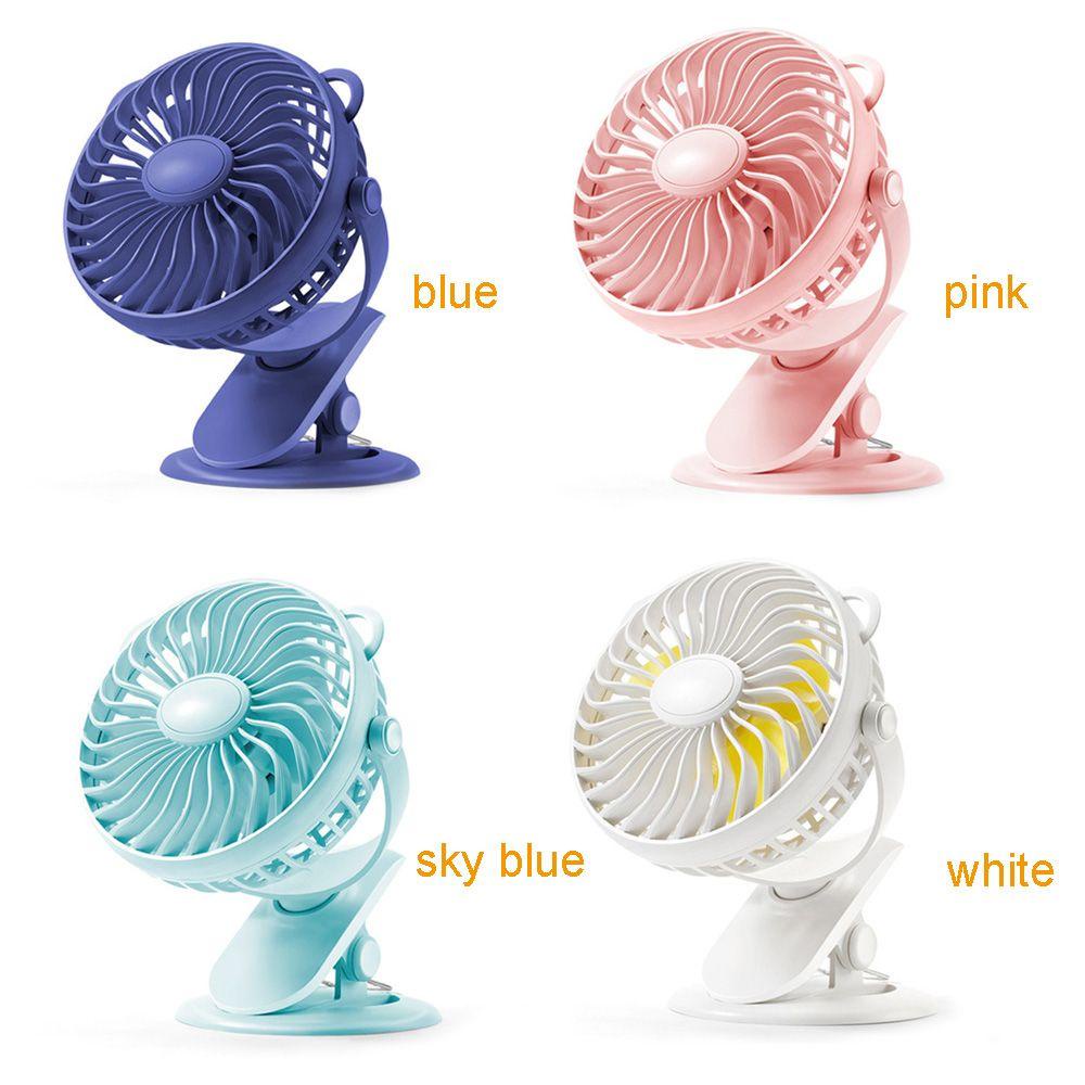 ESPO Quạt USB Gắn Xe Đẩy Em Bé Xoay 360 Độ Tiện Dụng° Quạt Cắm Trại Kẹp Bàn Điều Chỉnh Được