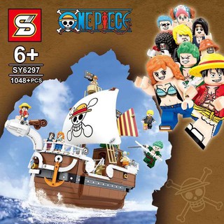 SY 6297 - MÔ HÌNH LẮP RÁP - LEGO ONE PIECE TÀU HẢI TẶC 1048 CHI TIẾT