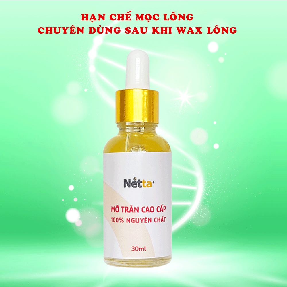 Mỡ Trăn Triệt Lông Nguyên Chất- Chuyên dùng sau wax lông, Se khít lỗ chân lông, Làm dịu da, dịu vết  bỏng, Làm mờ sẹo