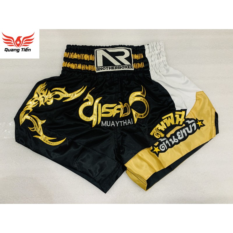 Freeship Quần Muay Thái Another Boxer Chính Hãng Muay Thai Short Chất Liệu Satin Cao Cấp