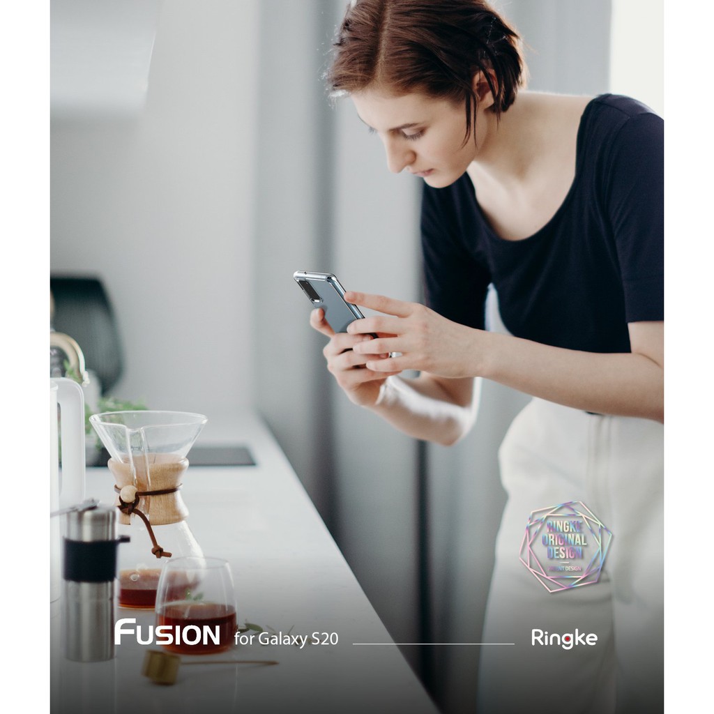 Ốp lưng Galaxy S20 Ringke Fusion  - Nhập khẩu Hàn Quốc