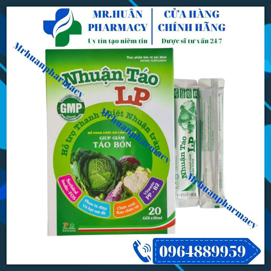 Nhuận táo LP (Hộp 20 gói) - Bổ sung chất xơ cho cơ thể, giúp thanh nhiệt, nhuận tràng, hỗ trợ giảm táo bón, nguy cơ trĩ