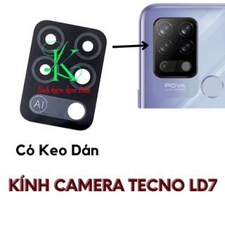 Kính camera tecno pova có sẵn keo dán