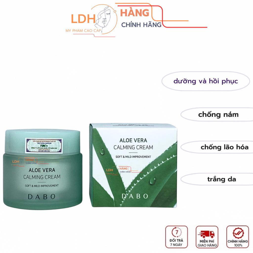 Kem Dưỡng Da, Cấp Ẩm Cấp Nước Lô Hội Dabo Aloe Vera Calming Cream Hàn Quốc (50g/ Hộp)
