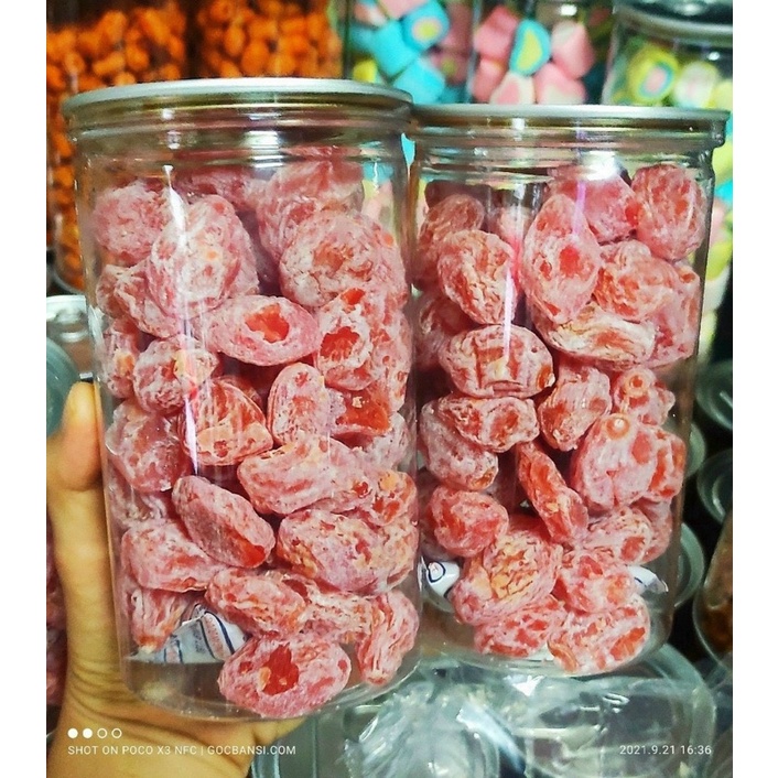 HỦ 500gr ĐÀO HỒNG PHẤN CHUA NGỌT