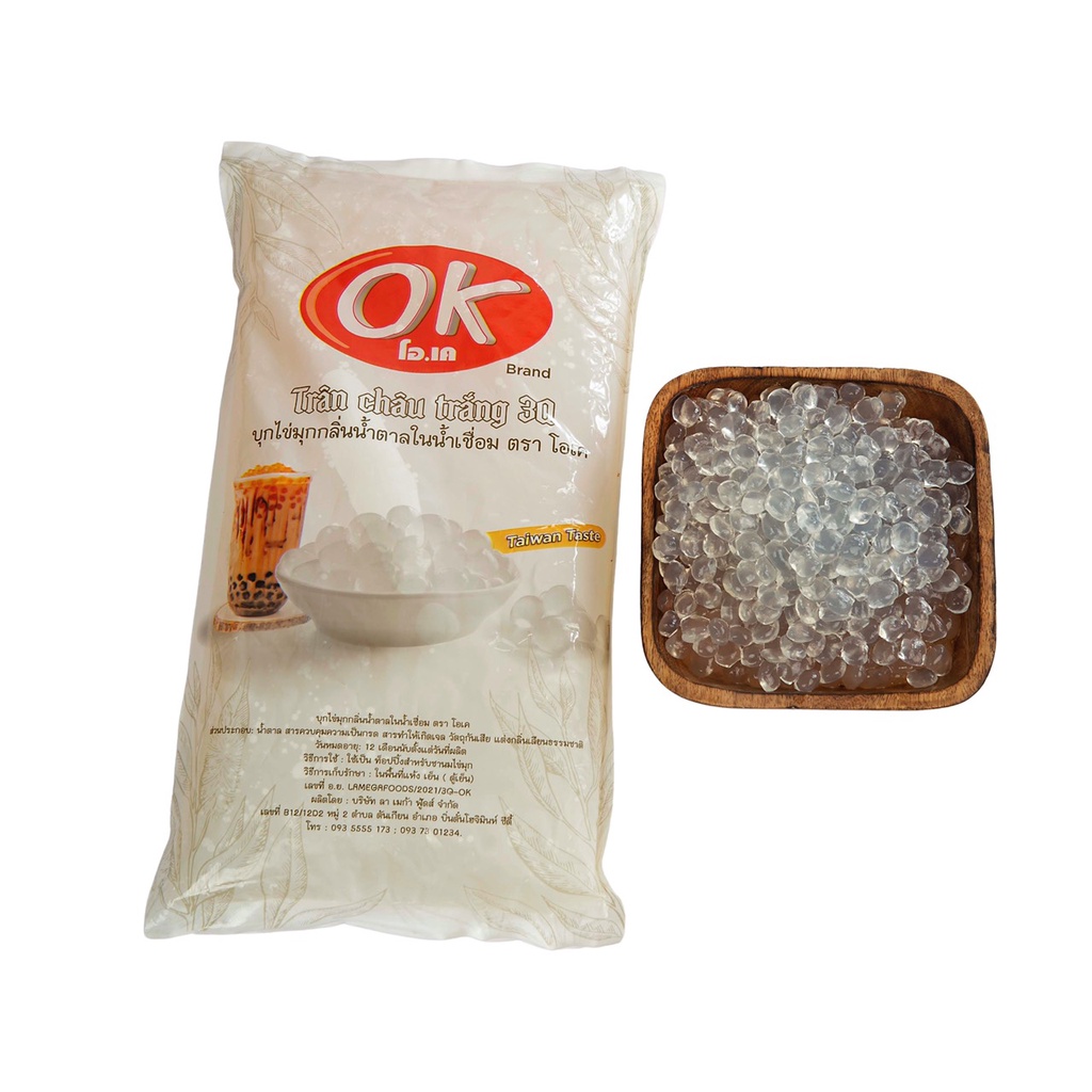 Thạch 3Q Ngọc Trai  trắng hiệu OK Thái Lan gói 2kg