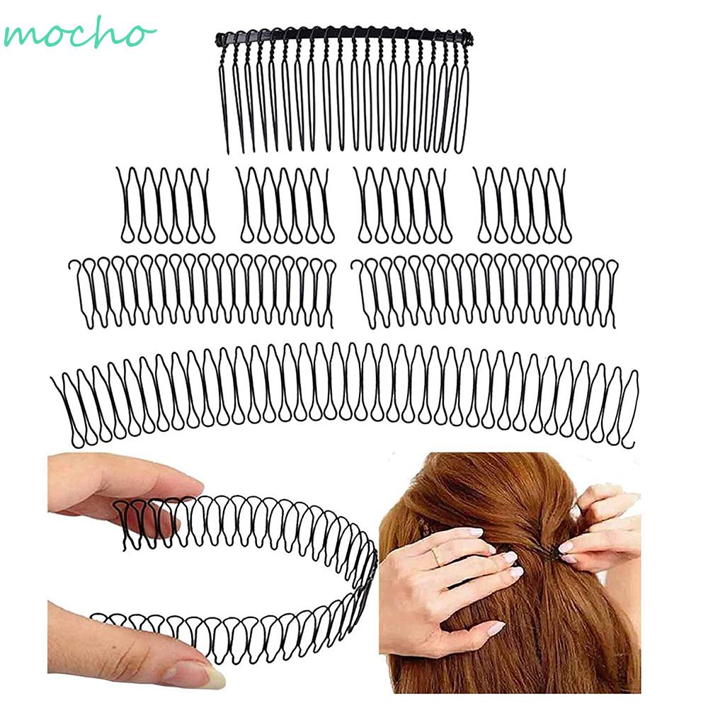 [Hàng mới về] Kẹp Tóc Kiểu Lược Tạo Kiểu Tóc Màu Đen Bằng Hợp Kim Dành Cho Nữ