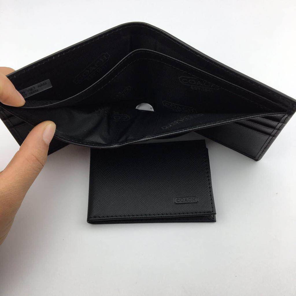 Ví ngắn nam Coach lịch lãm tiện dụng