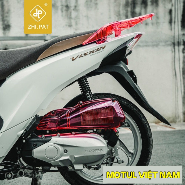 Ốp bầu lọc gió (Pô E), ốp pô Air Vision 110cc 2018, 2019 trong suốt nhựa PC Zhi.pat chính hãng