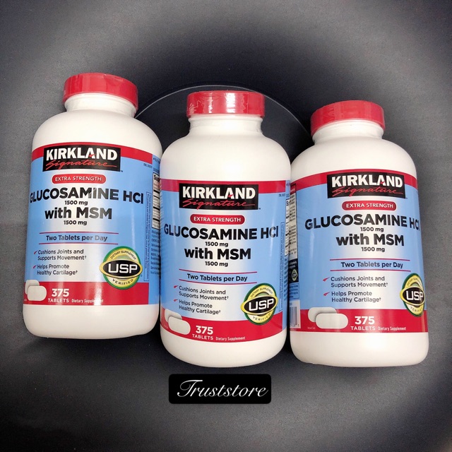 [ Date 2022] Viên uống Glucosamine KIRKLAND 375 viên