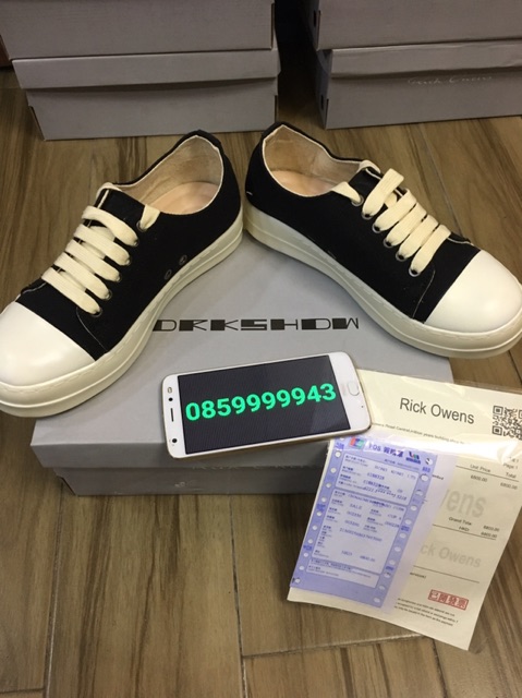 Giầy Rick Owen SF+ Fullbox bill đầy đủ