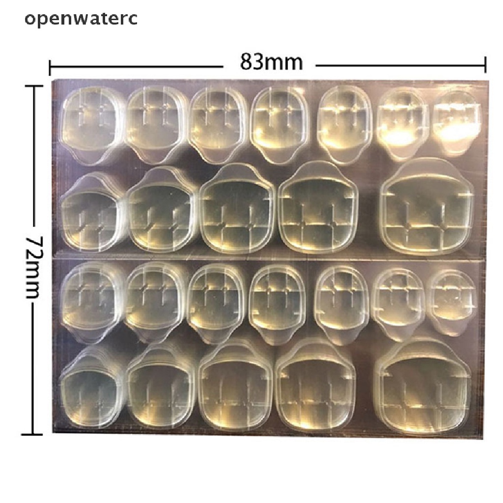 [Hàng mới về] Bộ 72 miếng dán móng tay giả bằng gum thạch xi măng tăng cường và vàng