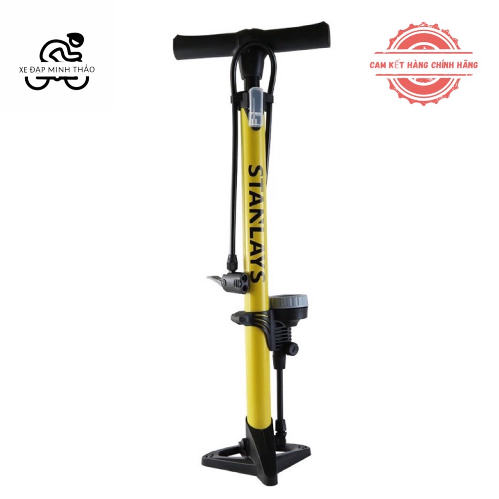 Bơm xe đạp JAPAN có đồng hồ đo cân nặng ( FREESHIP ) có thể bơm hầu hết các loại xe và bóng
