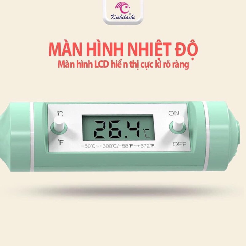Đo nhiệt độ sữa/ nước cho bé