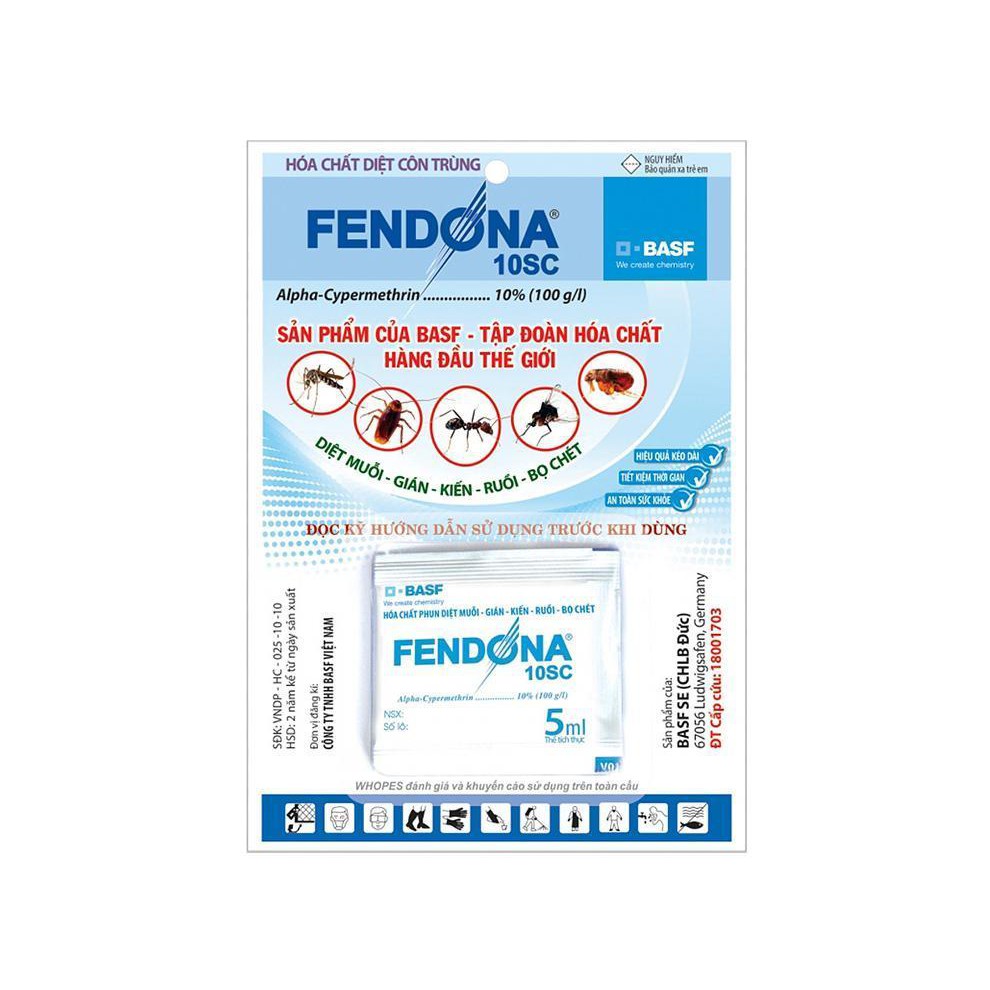 Combo 20  Fendona 10 SC (5ml) tặng bình xịt 1L