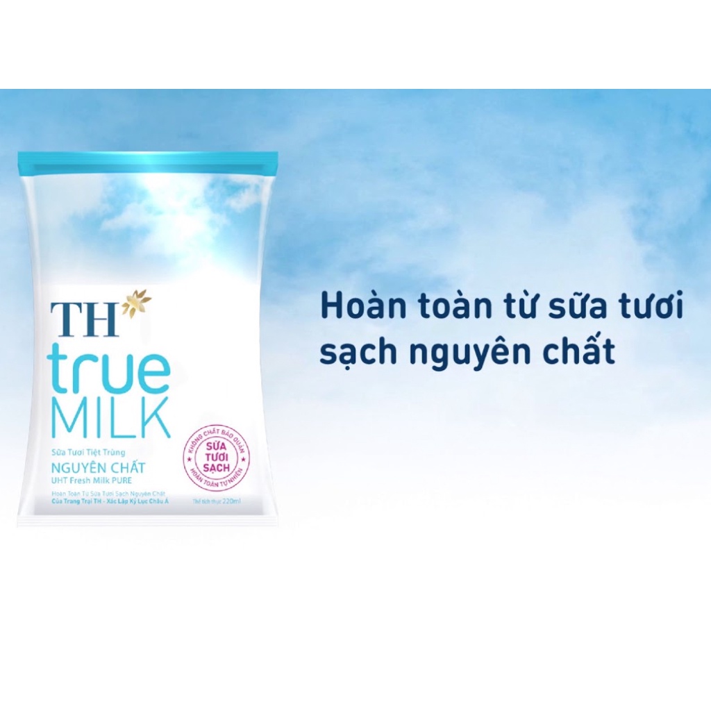 THÙNG 48 TÚI 220ML SỮA TH TRUE MILK