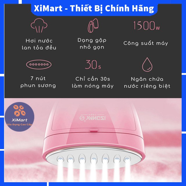 [MỚI 2021] Bàn là hơi nước cầm tay gấp gọn - Bàn ủi hơi nước du lịch chính hãng Sokany cao cấp BH 24 tháng - XiMart