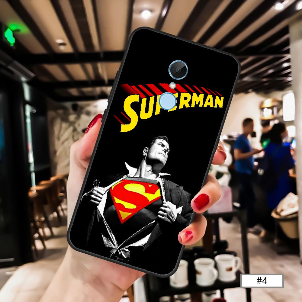 Ốp Điện Thoại Mềm Hình Batman Justice League Superman Cho Xiaomi Redmi5 Plus Redmi Note5 5a 5pro 5a Prime Note4 / Note3 Note2